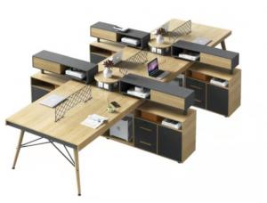 Wholesale Staff Workstation Desk L Shape Wood Melamine Table Office Furniture from china suppliers
