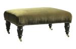Comfortable Button - Tufted Wooden Velvet Chaise Lounge Chair With Ottoman