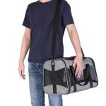 Cat Dog Shoulder Portable Pet Travel Carrier Package 5 Grid Ventilation