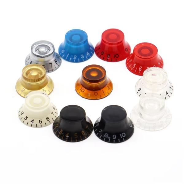 Multi Color Electric Guitar Volume Tone Knob Top Hat Straight Guitar Speed