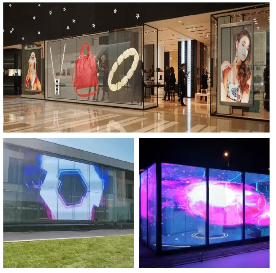 facade transparent led display