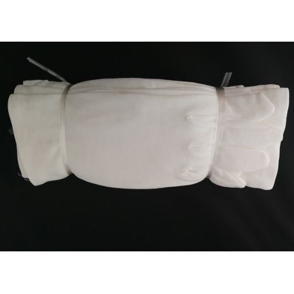Red Stitches Line Lint Free Gloves Large Size With Common Binding ZS15-008