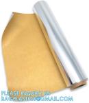 Parchment Baking Paper Lined Foil, Insulated Foil Sandwich Wrap Sheet, Aluminum