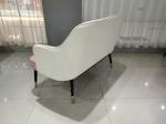 Polished 56cm 130cm Cloth Wrought Iron Settee