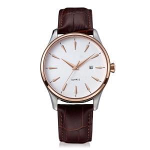 Wholesale 30M Waterproof Top Layer Cowhide Leather Couple Watch from china suppliers