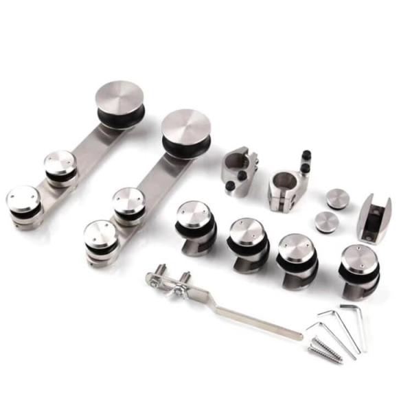 60kg Load Bearing Glass Sliding Shower Door Fitting for 8-10mm Glass PSS/SSS