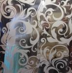 Middle East newest etched decoration stainless steel sheet for wall cladding