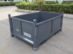 Foldable Mesh Powder Coating Metal Pallet Cage For Warehouse Logistics