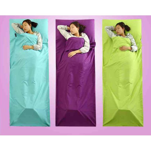 Outdoor Single Camping Envelope Sleeping Bag Liner Mummy Hiking Travel Camp Gear(HT8036)