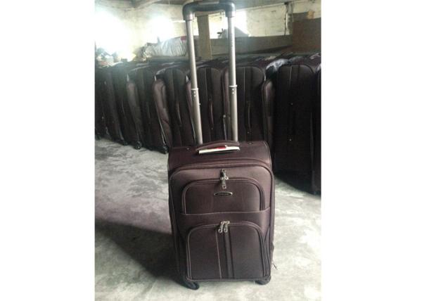 Business Trip / Travel Soft Trolley Luggage 1680D Carry On With 4 Rotating