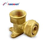 Pex System Brass Water Line Compression Fitting Straight Elbow Tee Cross
