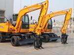 Mini Backhoe Excavator , Electric Mini Excavator Blade Height 295mm