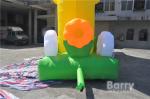 Cartoon Shape Yellow Inflatable Arches For Advertising / Inflatable Entrance