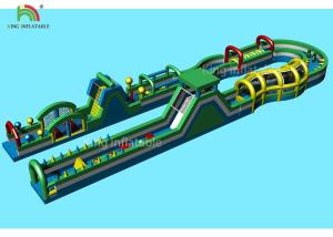 Wholesale 80 * 3 M PVC Tarpaulin Inflatable Sports Games Giant Obstacle Course from china suppliers