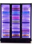 Light Luxury Cold Beverage Display Chiller Beer 2 Or 3 Door Display Fridge