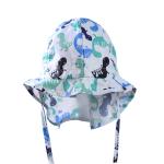 UPF Summer Childrens Bucket Hats Cotton fabric Washable ODM OEM