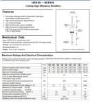 High Efficiency Rectifiers Diode 1A HER101 Thru HER108 Do-41 Package