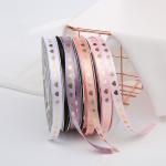 Heart Shape Design Satin Ribbon For Gift Wrapping Christmas Decoration 10mm