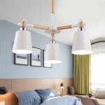 LED Wooden Chandelier For Living room Bedroom restaurant Bar vintage ceiling