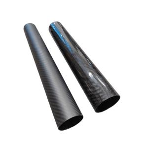 Wholesale Multipurpose Light Weight Roll Wrapped 3K Woven Pattern Carbon Fiber Pipe from china suppliers