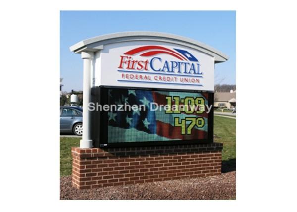16mm Pixel Pitch Outdoor LED display Signs with Win2000 / XP / Vista , 256mm ×
