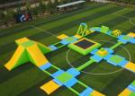 Custom Inflatable Water Park / PVC Fabric Sewing Water Play Equipment