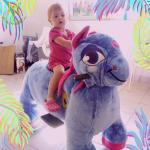 Hansel amusement park games walking electric stuffed animal car