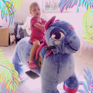 Wholesale Hansel kid riding horse toy motorized animal scooters for shopping mall from china suppliers