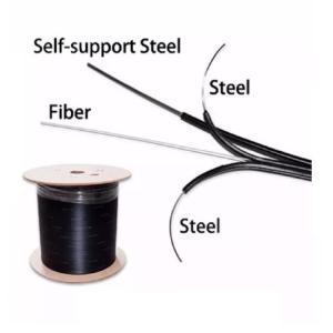 Wholesale 1 Core FTTH Drop Cable Steel Wire Strength Member G657A LZSH Jacket from china suppliers