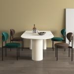 12mm Rock Beam Contemporary Dining Table 75cm High Modern Style Scratch