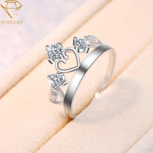 Wholesale AAA Cubic Zirconia Personalized Rings Crown Shape Queen from china suppliers