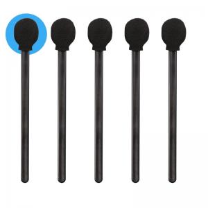 China Lint Free Round Black Sponge Foam Tip Swab For Car Cleaning on sale