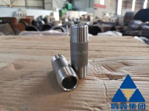Wholesale Double Threaded 1 Inch Pipe Nipple L 120mm Forged Steel Pipe Fittings from china suppliers