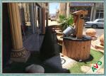 Perfect Skin Protection Outdoor Fake Grass Carpet For Garden / Landscaping