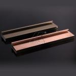 Gold Anodized Aluminium Profile Kitchen , Aluminum Wardrobe Frame Impact