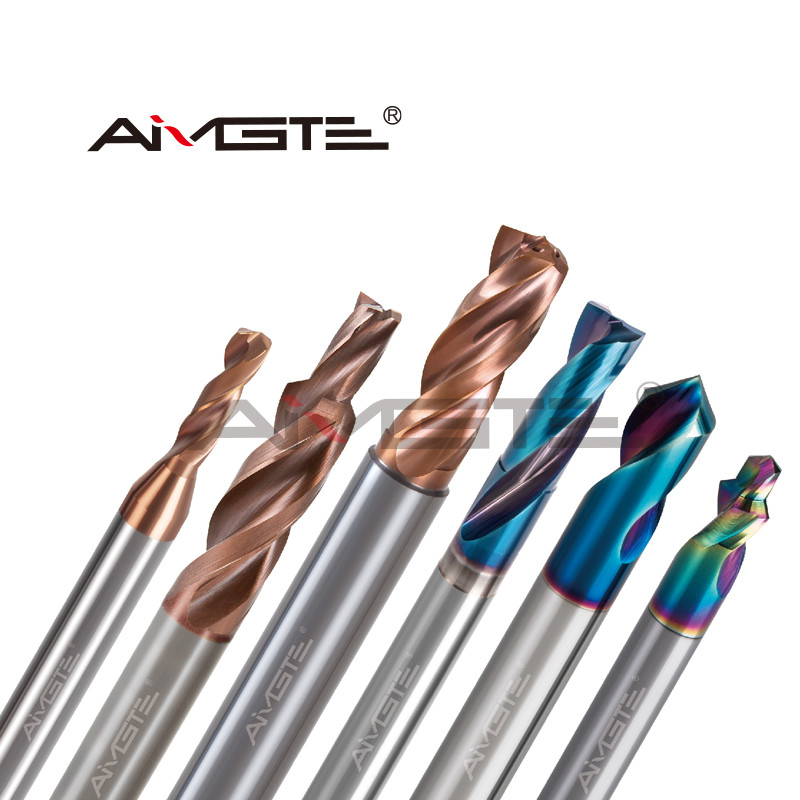 0.2μm Nano Blue Coat End Mill 2 Flutes Ball Nose End Mill HRC45 For Hardened Steel