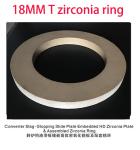 18mm Slide Plate Round Shape , Zirconia Ceramic Rings For Metallurgy Industry