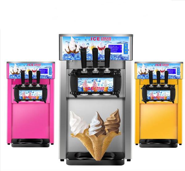 commercial Ice cream machine desktop three-color soft ice cream machine
