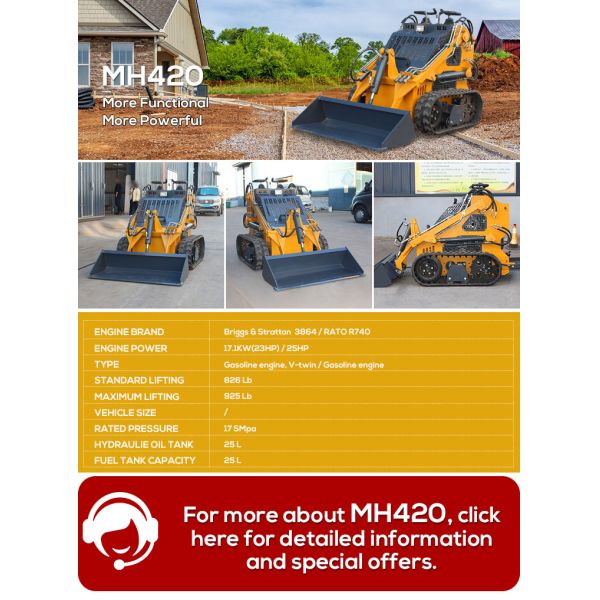 High Quality Crawler Skid Steer Loaders Mini Small Skid Steer Track Loader With Attachments