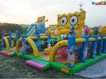 Spongebob Giant Inflatable Amusement Park , Inflatable Big Funcity Games