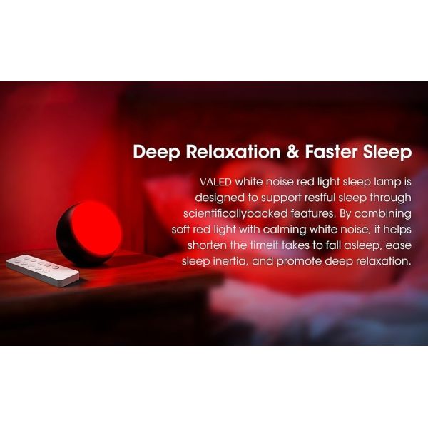 630nm Red Light Therapy Device for Deep Sleep & Relaxation with Rechargeable Battery