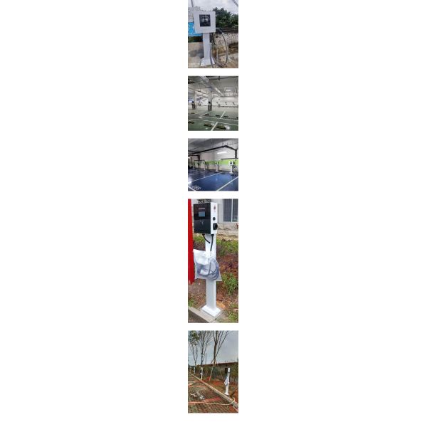 Ground Mounted 32A 2 Phase Ev Wallbox OEM Single Phase RFID Card AC 7kw EV Charger Station for Home Electric Car Charging