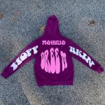 Custom Puff Print Hoodie Zip up French Terry Tech Fleece Hoodies Casual Plus