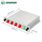 1x4 Casstte PLC Splitter Fiber Optic Simplex FC UPC Connector In FTTH