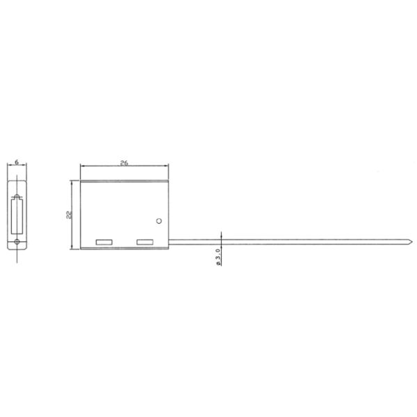 US-CC301 ISO Security Cargo Cable Tie Seal With 5.67KN High Durability