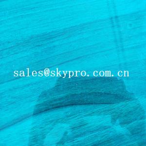 China High Density PVC Plastic Sheet Transparent Blue Soft Super Thin Flexible on sale