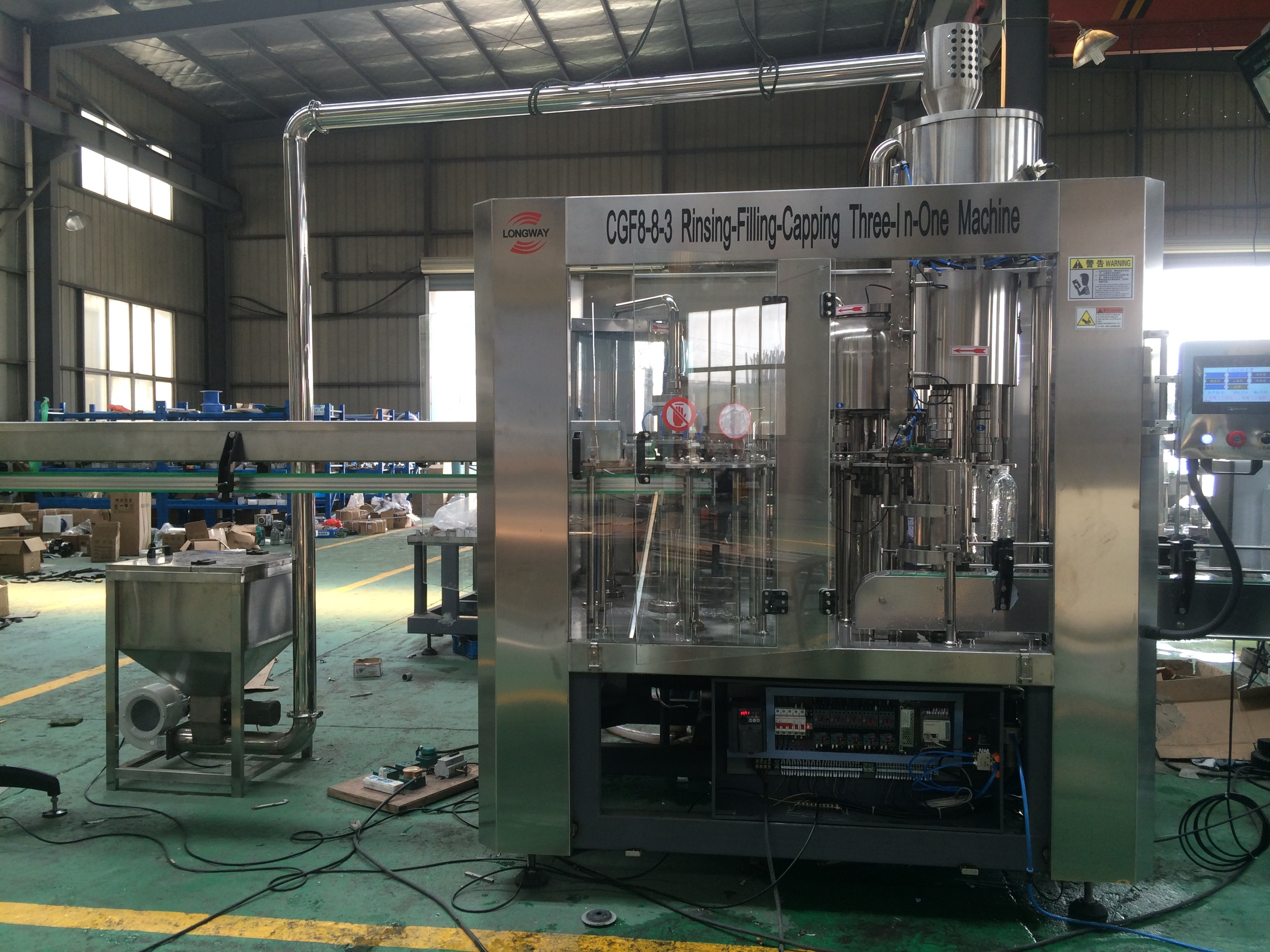 Purified water manufacturing equipment,drink water bottling equipment ,All in one washing filling capping for water