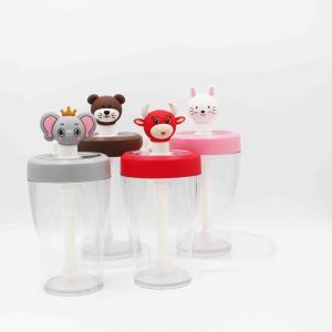 Wholesale 430ml Multiple Colors Plastic Protein Shaker Water Bottle With Straw from china suppliers