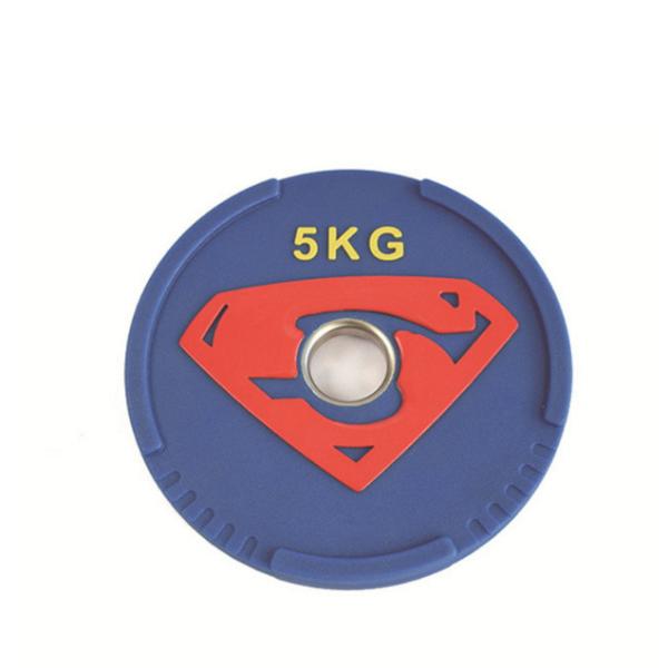 Superman Competitive Barbell Pieces , Combination Barbell Pieces Gym PU Coated