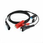 External Battery Power Supply Cable Alligator Clips SAE 12V For Trimble Topcon